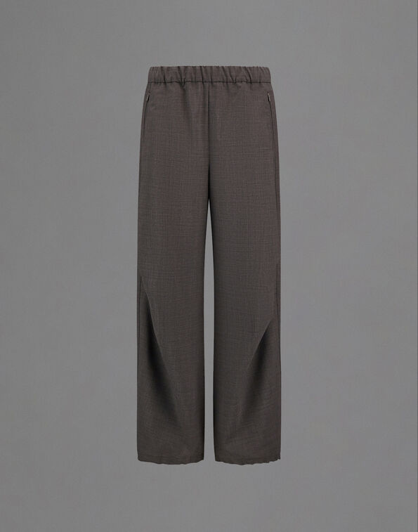 Herno LAMINAR TROUSERS IN WOOL TOUCH Grey PT00059DL128479450