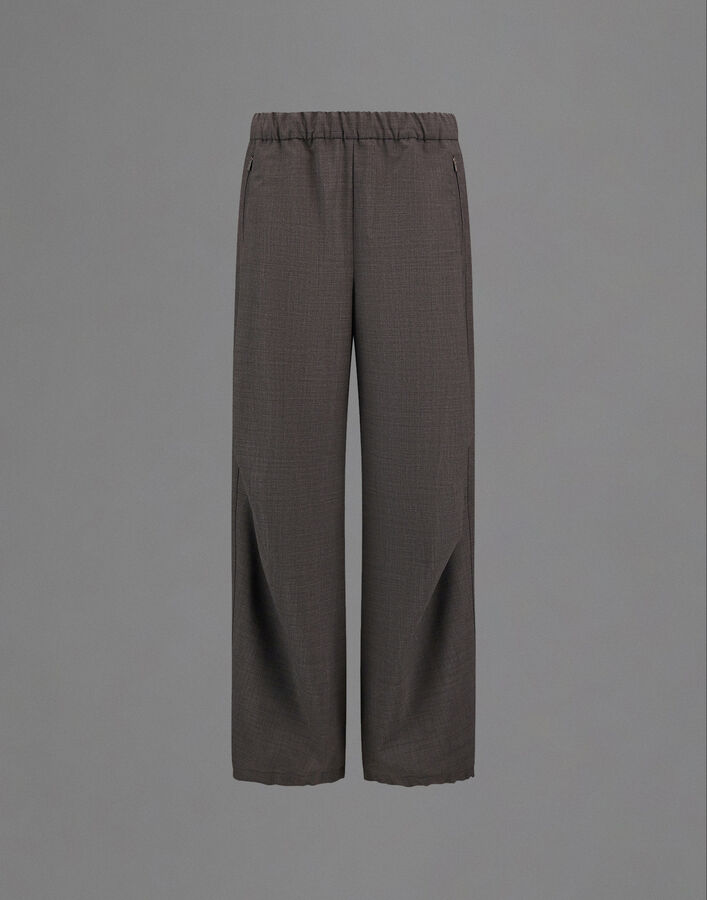 Herno LAMINAR TROUSERS IN WOOL TOUCH Grey PT00059DL128479450
