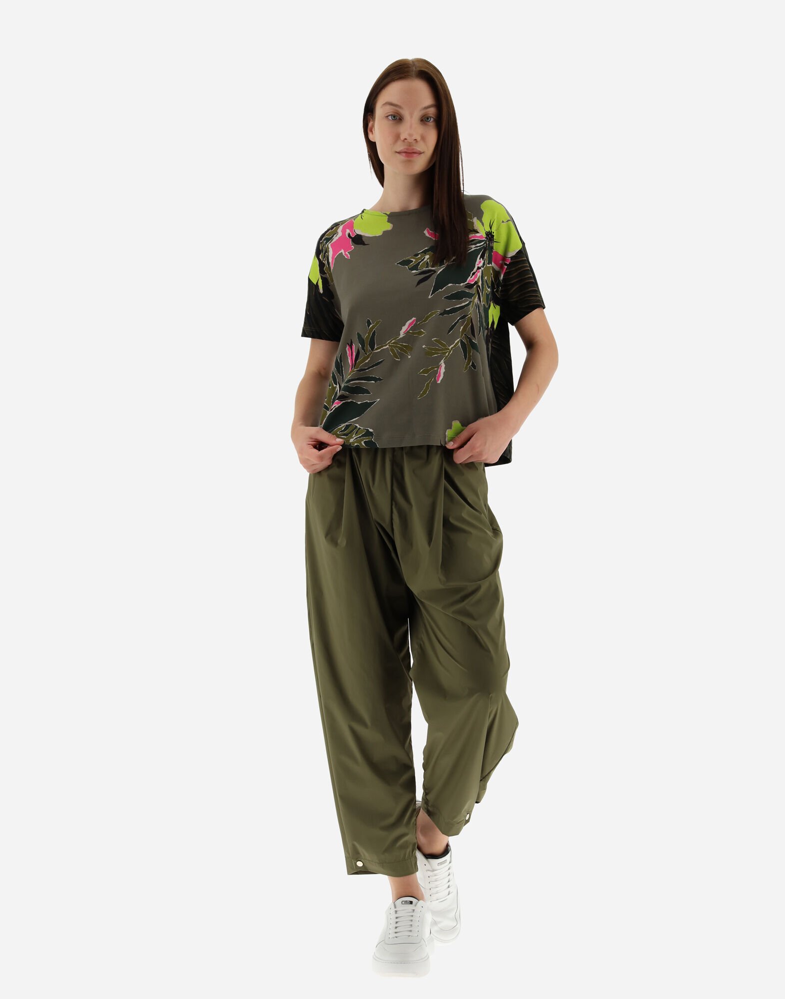 レディース SAFARI PATCH ジャージー Tシャツ マルチカラー
