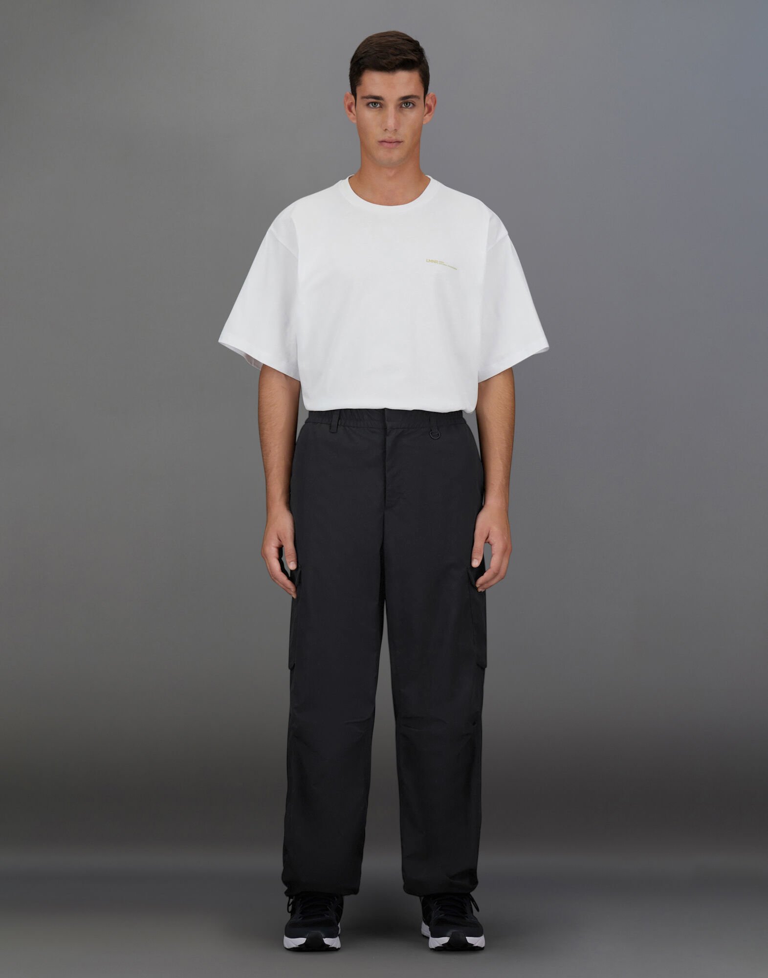 LAMINAR CARGO TROUSERS IN TECH-POPLIN in Black | Herno®