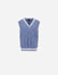 Herno ETERNAL COTTON CABLE GILET Light Blue MV000007U720879026