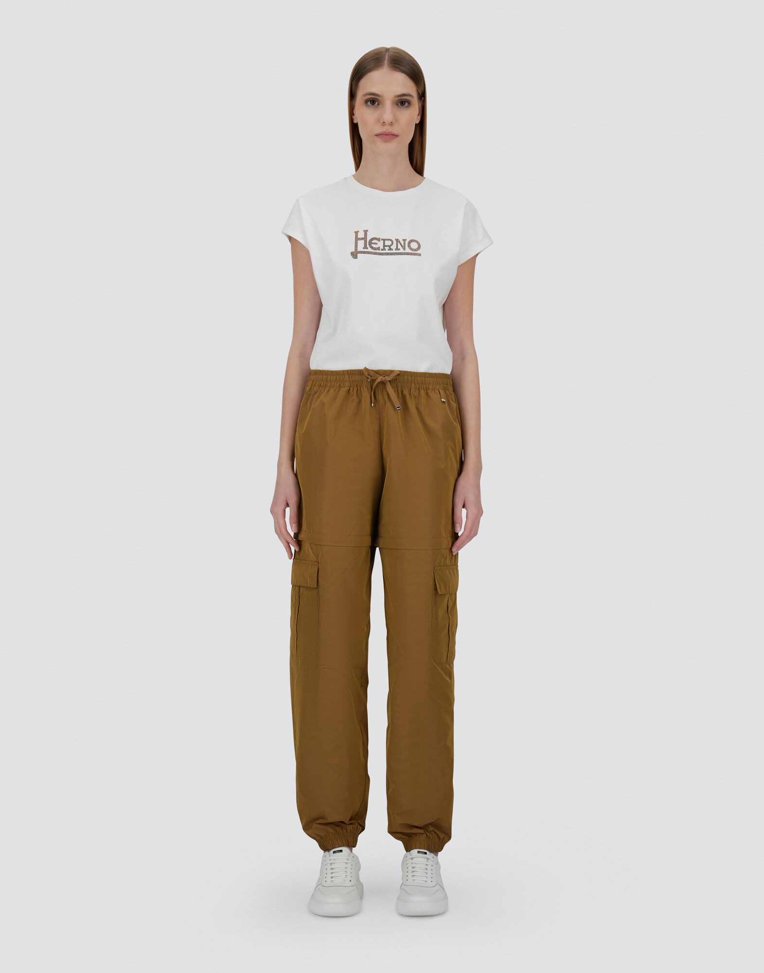 パンツ HERNO Women Straight Pants PT00009DR BEIGE Women's Trousers | Herno®