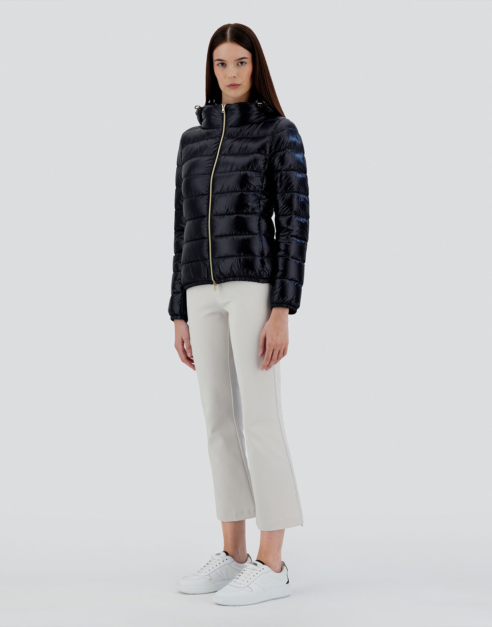 Zara quilted jacket 2024 with hidden hood