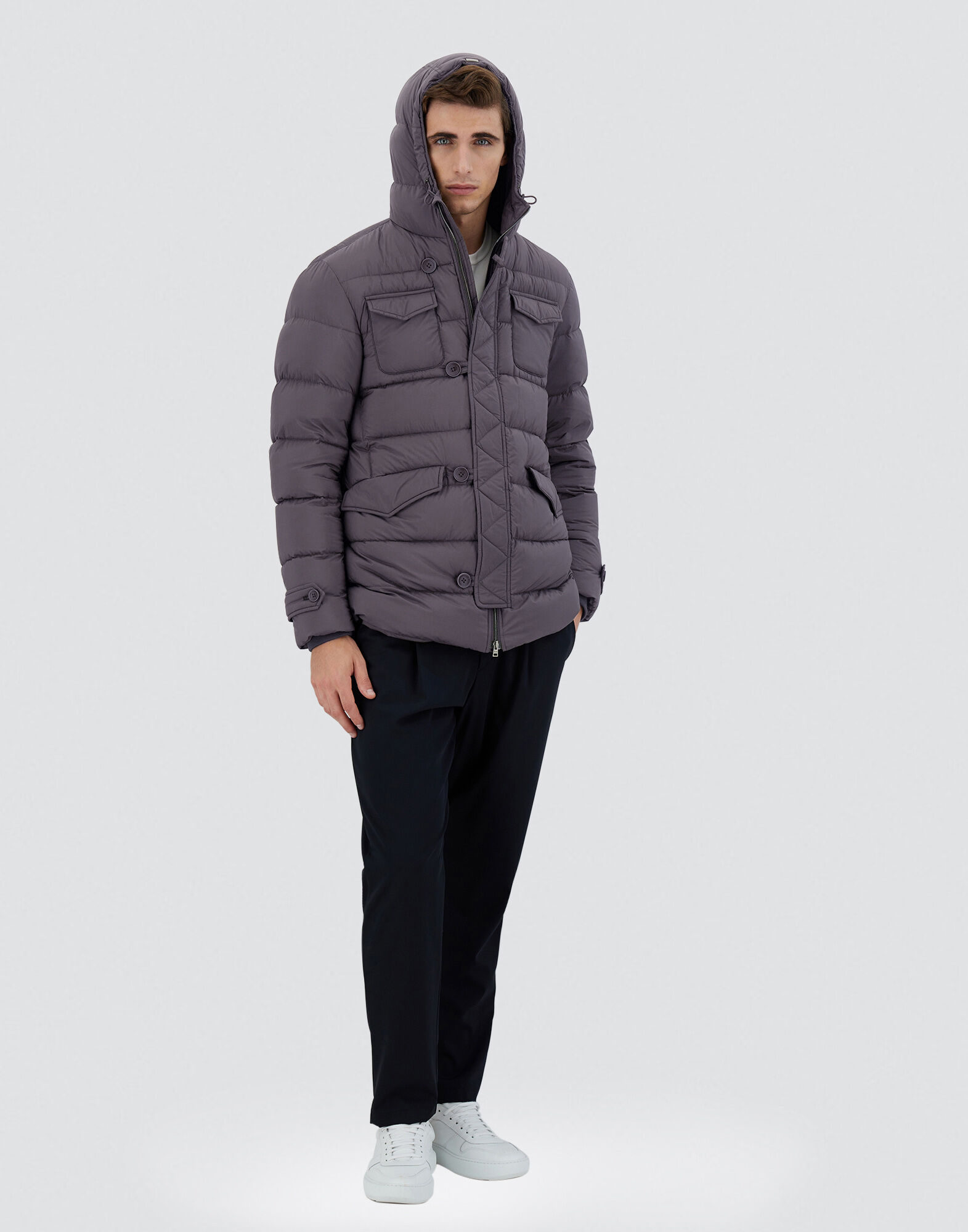 メンズ レジェンド レスキモー コート グレー | Herno® (ヘルノ)