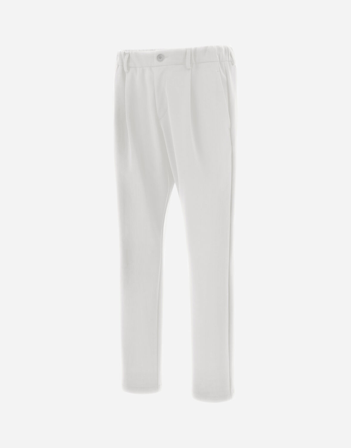 Herno Inverted-pleat Tapered Trousers In White