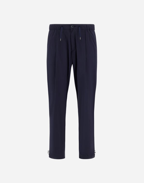 Herno RESORT TROUSERS IN LIGHTWEIGHT STRETCH NYLON Blue PT00002UR12431SZ9201