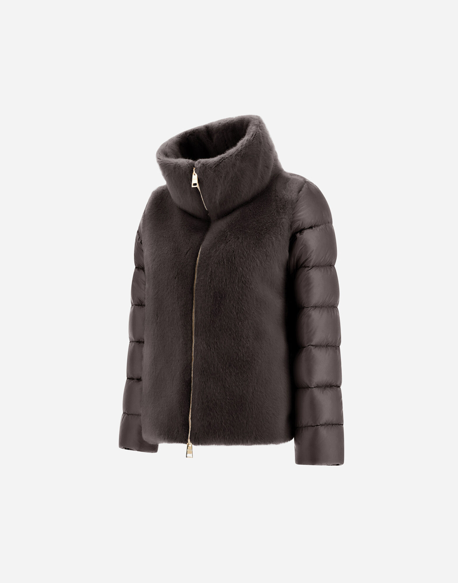 ゆりゆりHerno グレー ジレタイプ Herno リブニット ジレ | グレー