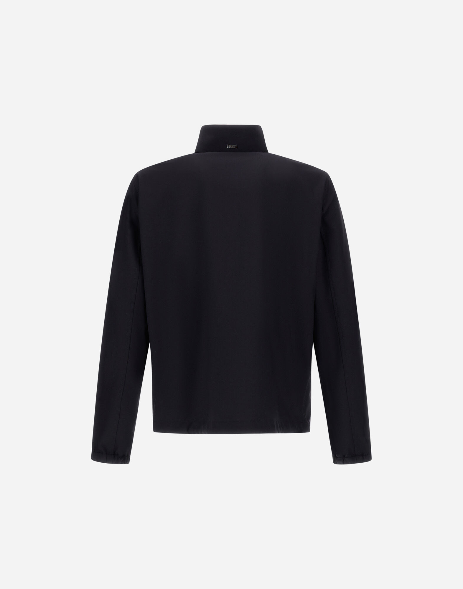JACKET WITH ZIP IN LIGHT STRETCH WOOLY in Navy Blue for Men | Herno®