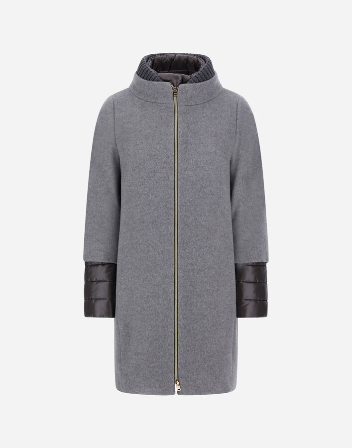 Herno COAT IN NEW CASHMERE AND NYLON ULTRALIGHT Grey CA000600D381039420