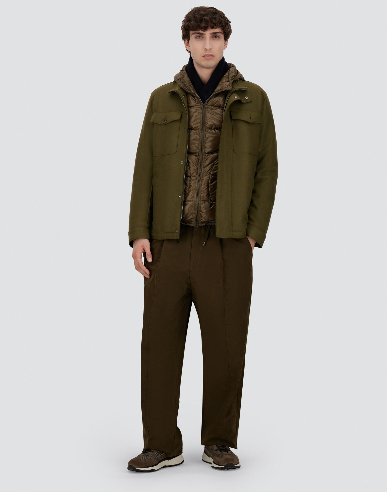 NYLON ULTRALIGHT JACKET in Military Green for Men | Herno®