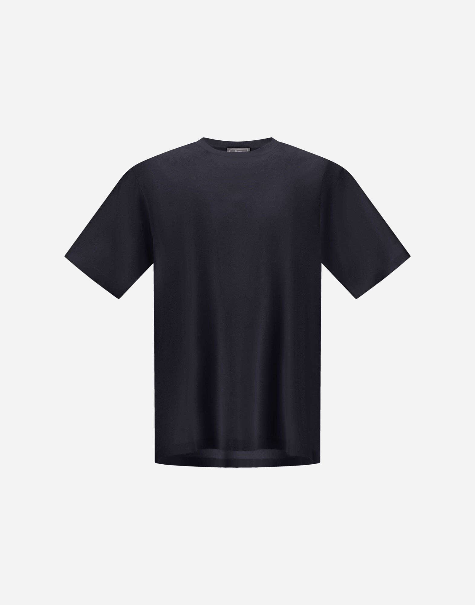 メンズ SUPERFINE COTTON STRETCH T-SHIRT ネイビーブルー | Herno