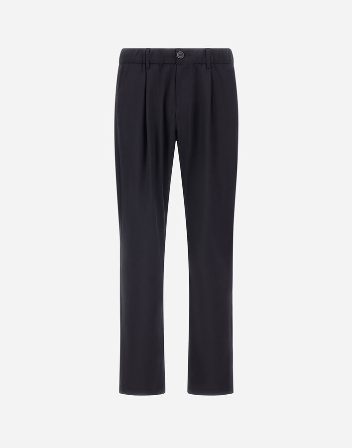 Herno TROUSERS IN LIGHT STRETCH WOOLY Navy Blue PT000163U128089200