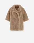 Herno PEA COAT IN CURLY FAUX FUR Chantilly MAN00002D124211985