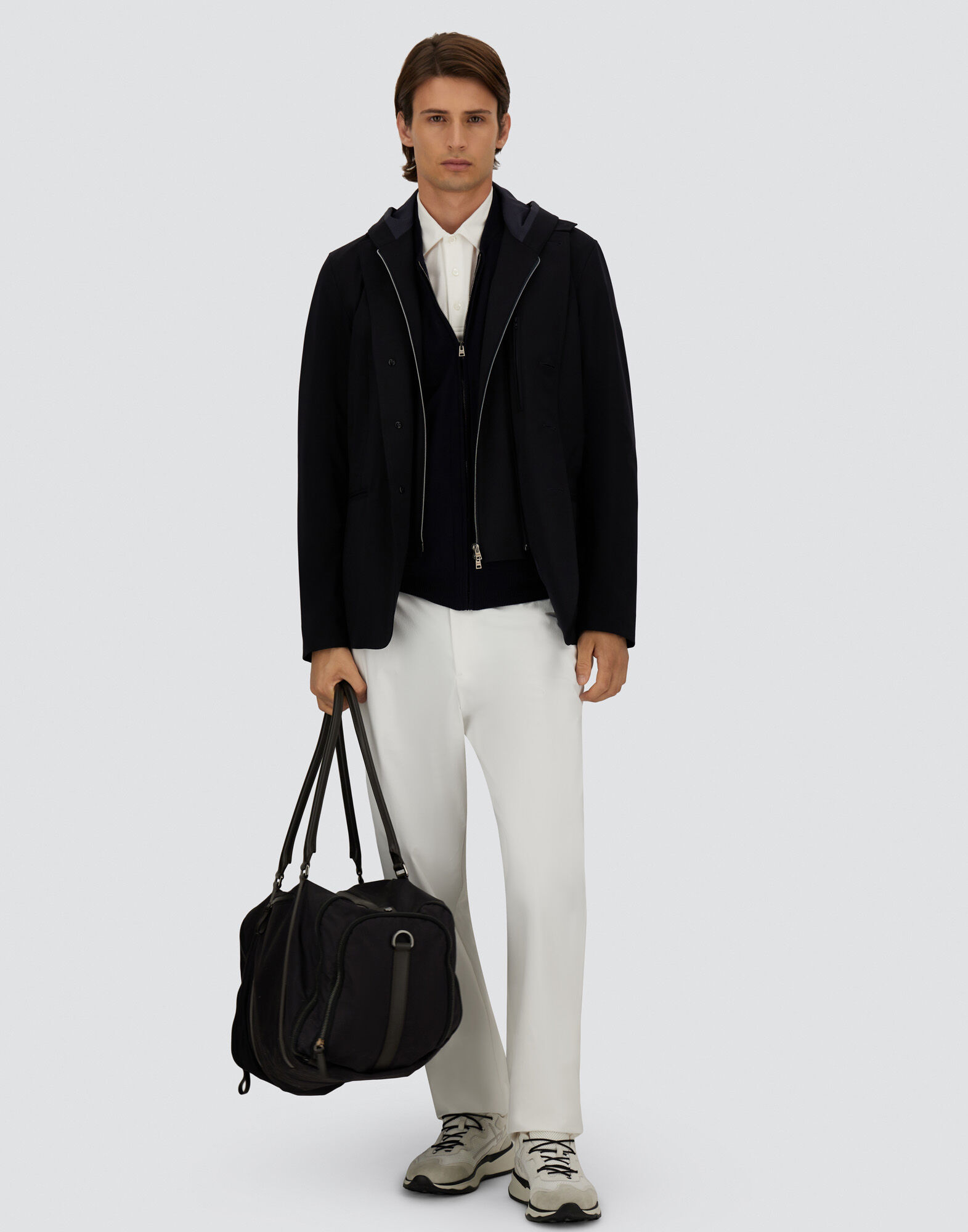 メンズ CARDIGAN IN WR-WOOL ダークブルー | Herno® (ヘルノ)