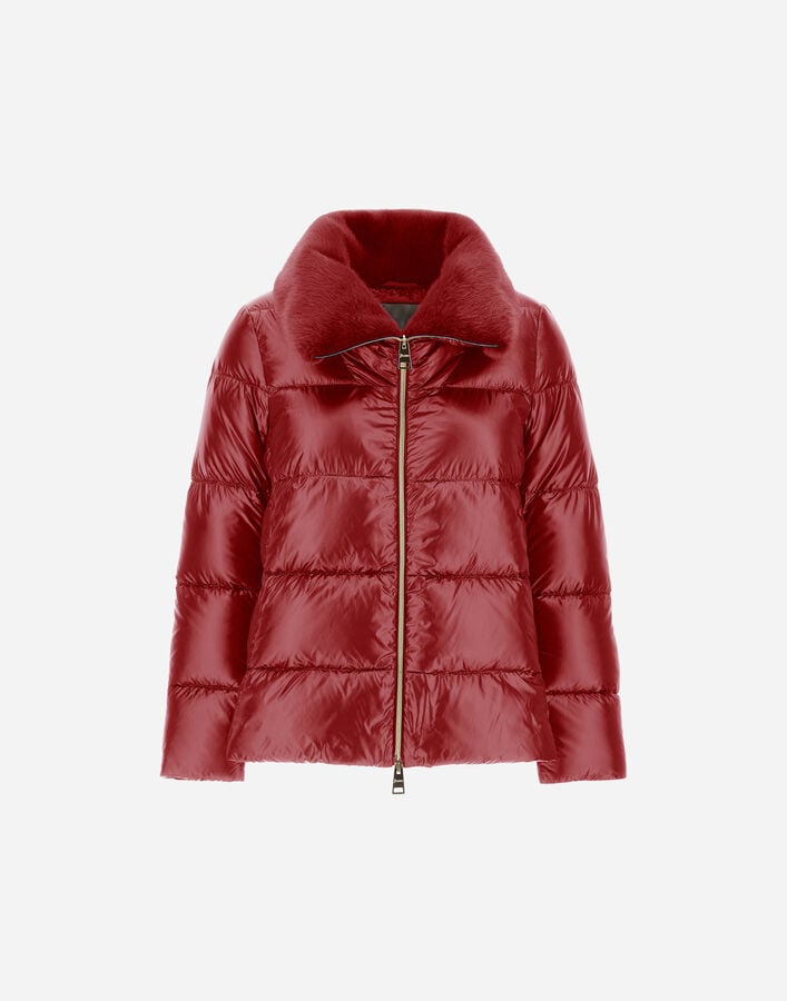 JACKET IN NYLON ULTRALIGHT AND LADY ALTERNATIVE FUR Herno Herno JACKET IN NYLON ULTRALIGHT AND LADY ALTERNATIVE FUR Bordeaux PI001923D12017Z6705