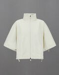 Herno LAMINAR PONCHO IN ORGANIC-TECH FEEL AND EXTRALIGHT STRETCH Cream MAN0004DL128301115