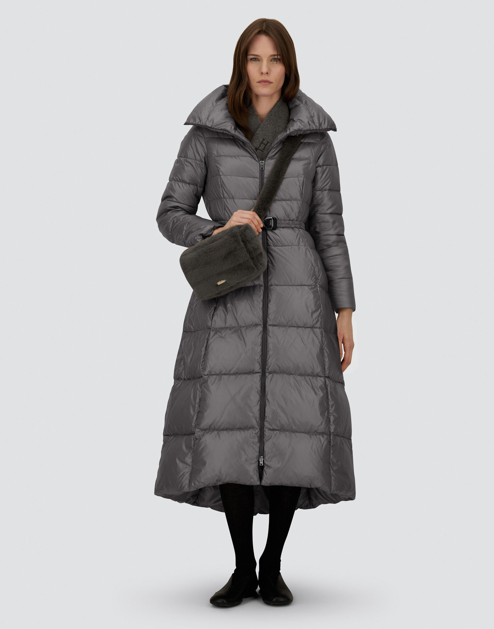 LONG JACKET IN NYLON ULTRALIGHT in Grey for Women | Herno®