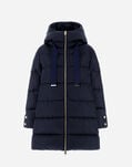 Herno A-SHAPE JACKET IN SATIN New Blue PI1304D12170Z9202
