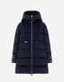 Herno A-SHAPE JACKET IN SATIN New Blue PI1304D12170Z9202