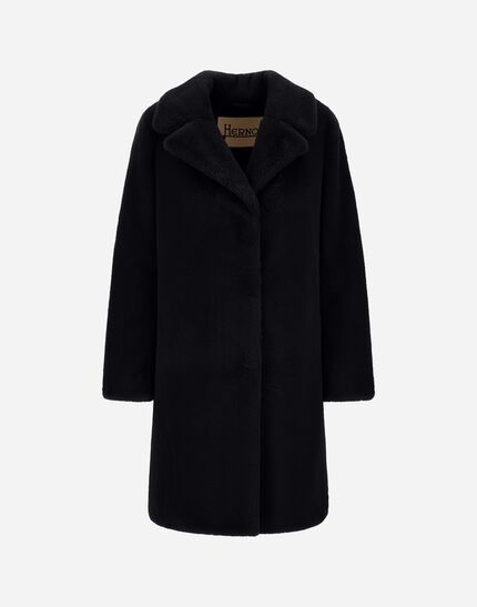 HERNO ALPACA JACKET WITH FRINGING