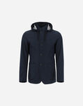 Herno SUPERIOR POLY SPORT BLAZER WITH HOOD Blue GA000132U124369201