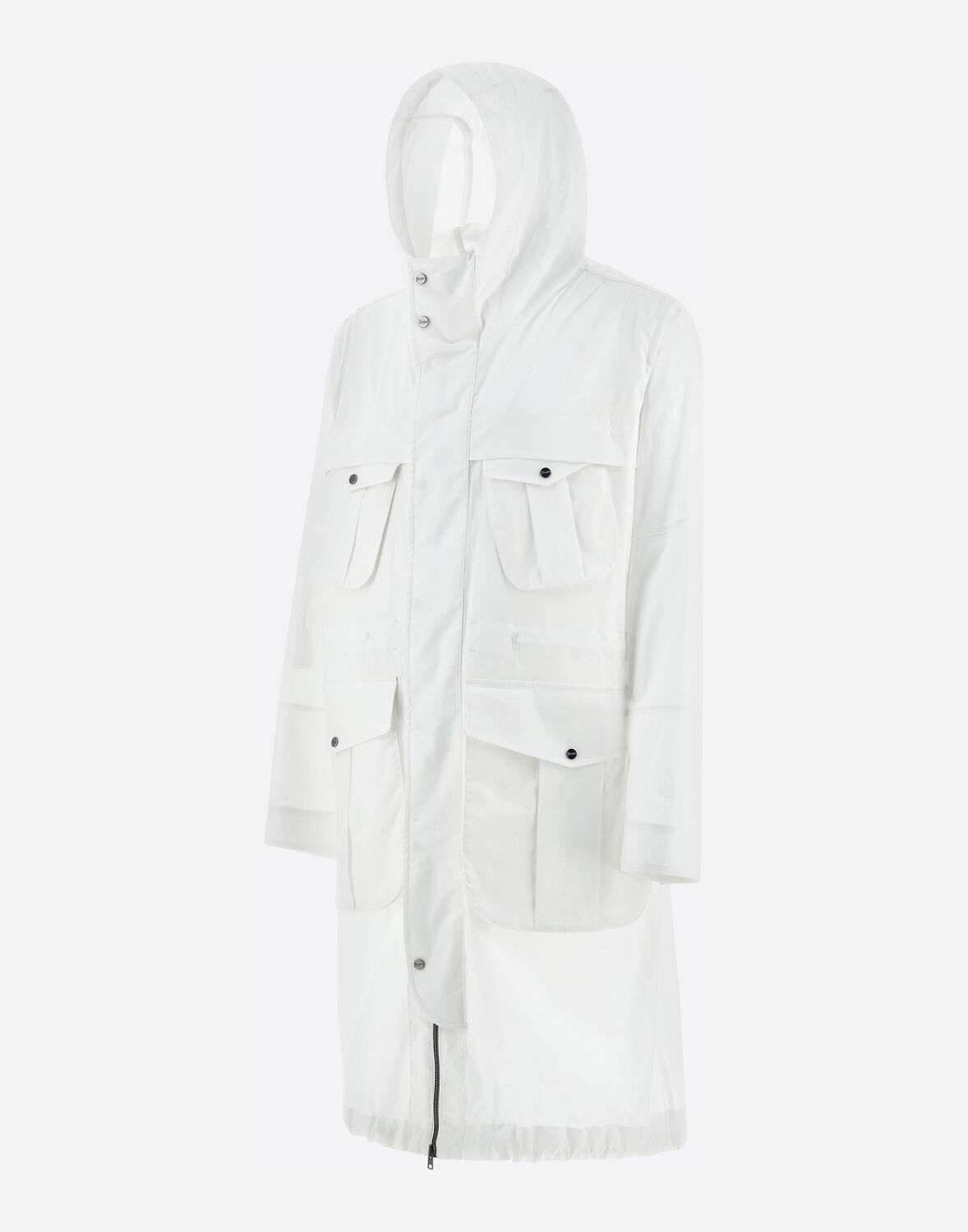 Herno Light Cotton Stretch パーカ In White
