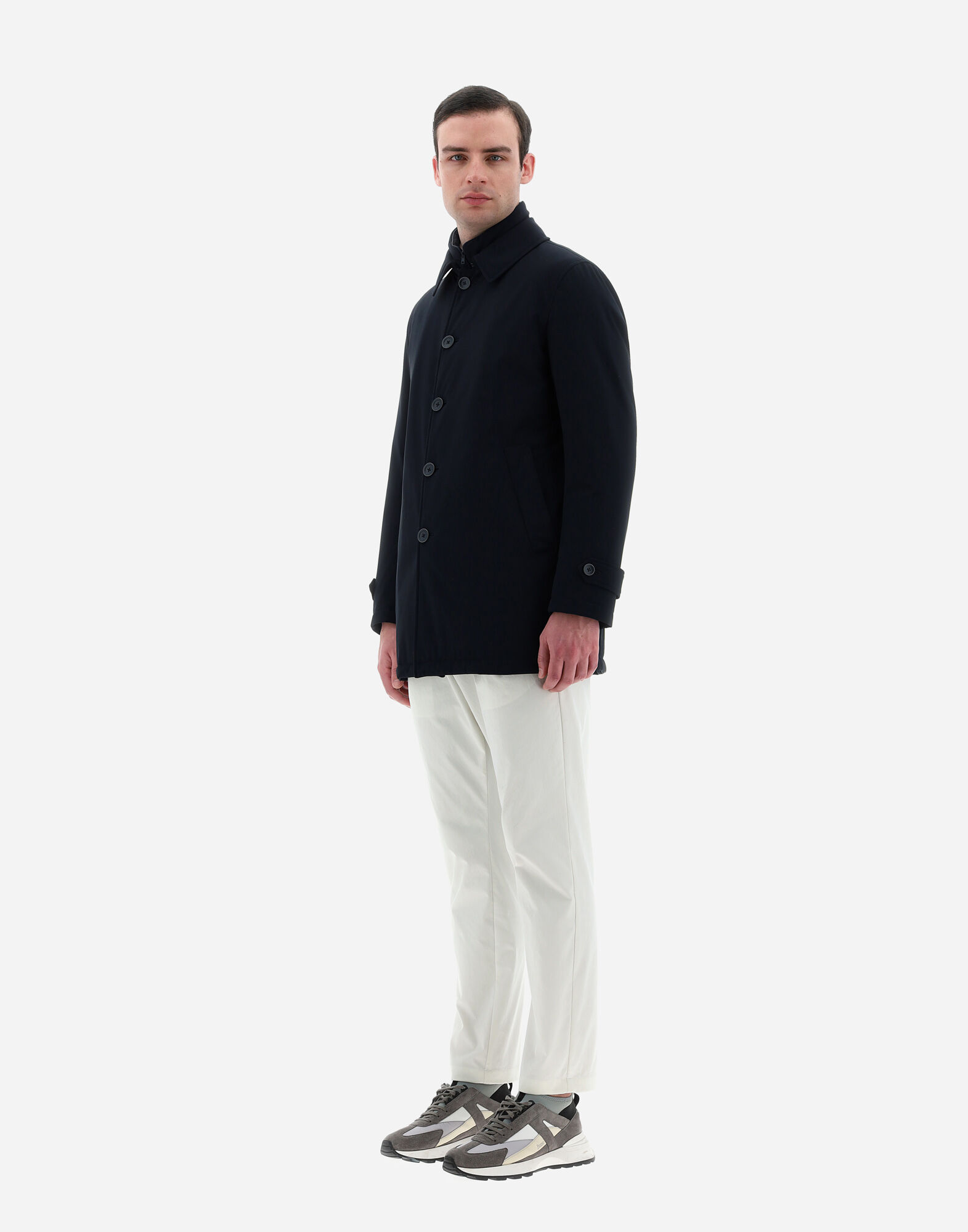 WASHINGTON RAINCOAT en Navy Blue pour homme Herno