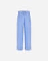Herno RESORT TROUSERS IN CHECK LINEN Light Blue PT00041DR171419088