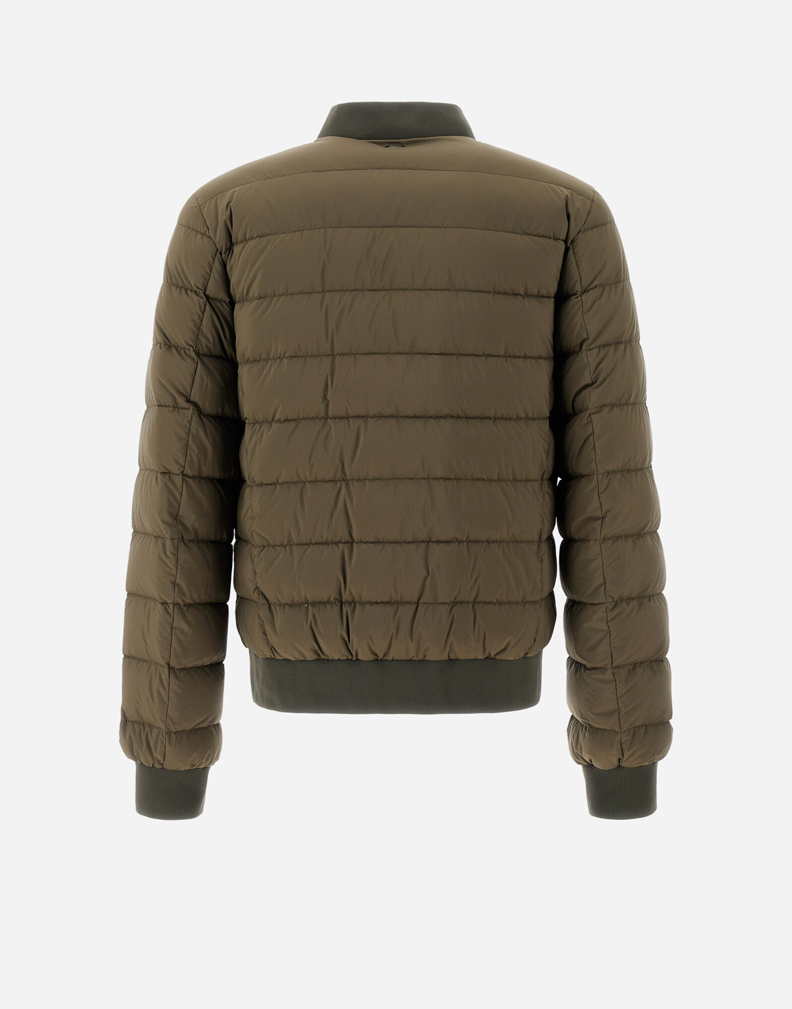 GIUBBOTTO AVIATORE CON PIUMA LINEA LEGEND in Green/Beige for