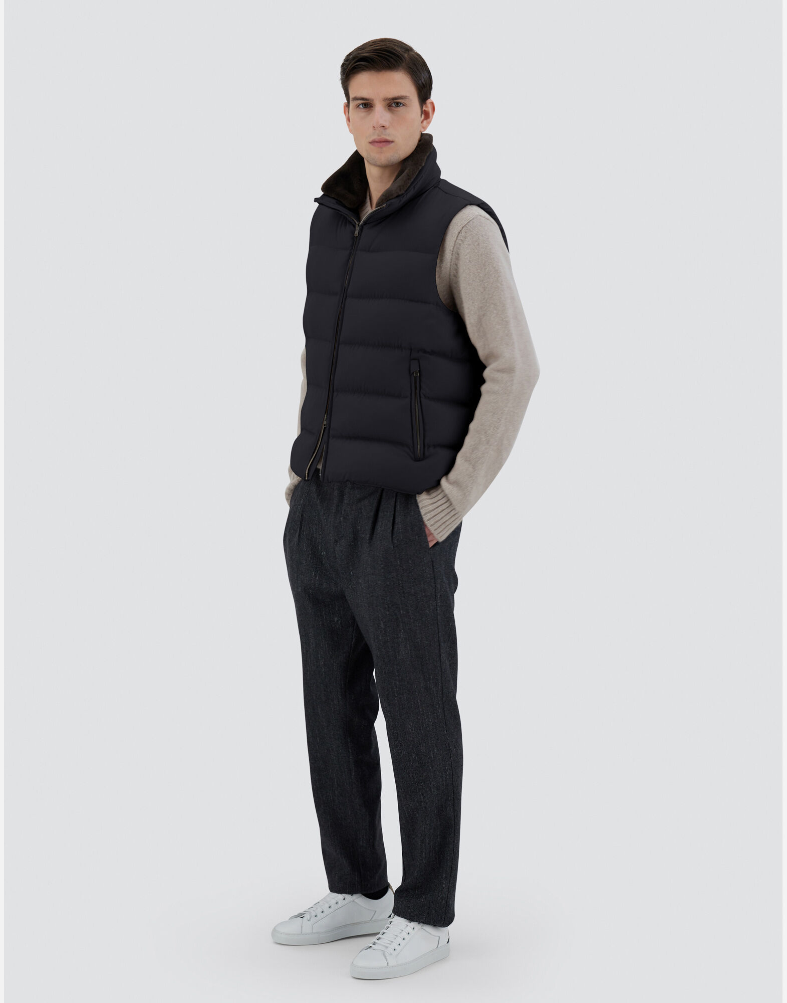 Herno men's down vest top
