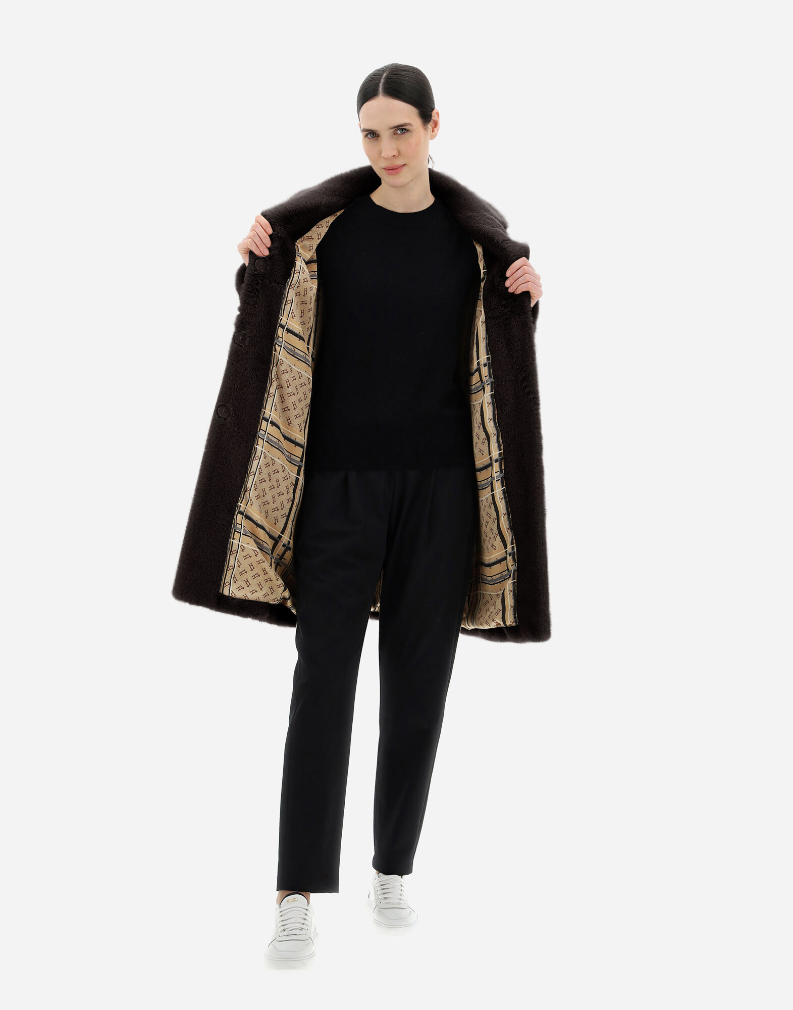 SOFT FAUX FUR コート ブラウン | Herno® (ヘルノ)
