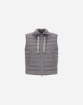 Herno RESORT VEST IN LUCENT CASHMERE WOOL Light Grey PI00145DR33444R9406