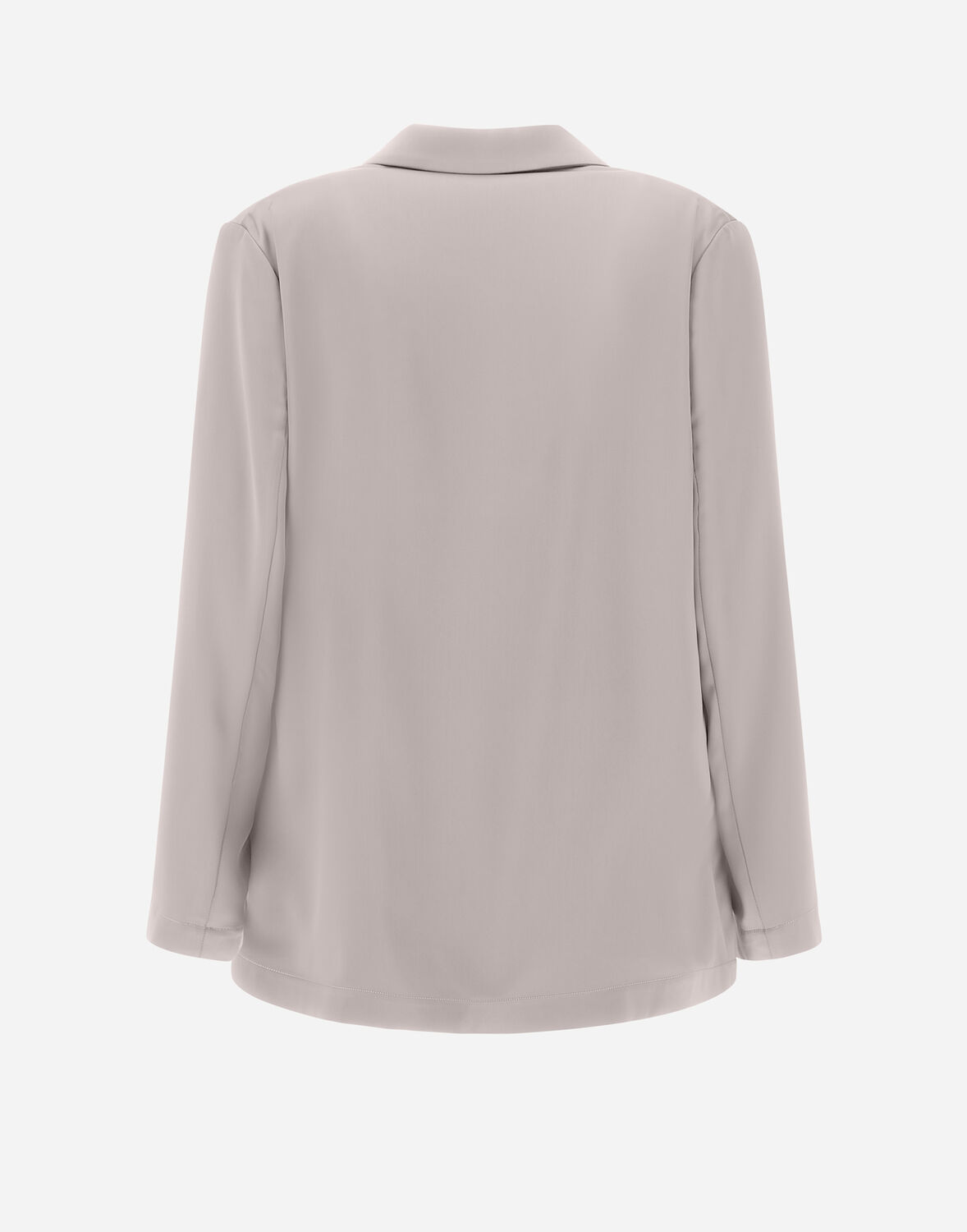 Herno Casual Satin Blazer In Chantilly