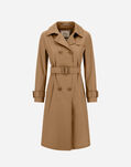 Herno TRENCH COAT IN DELON AND MONOGRAM Camel IM000183D13218Z2157
