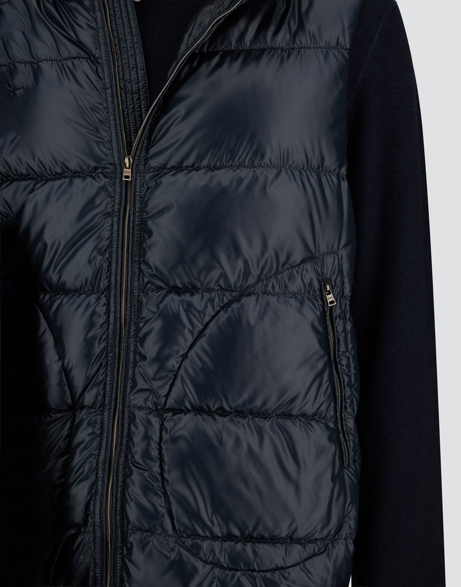 メンズ ナイロンウルトラライトベスト ネイビーブルー | Herno® (ヘルノ)