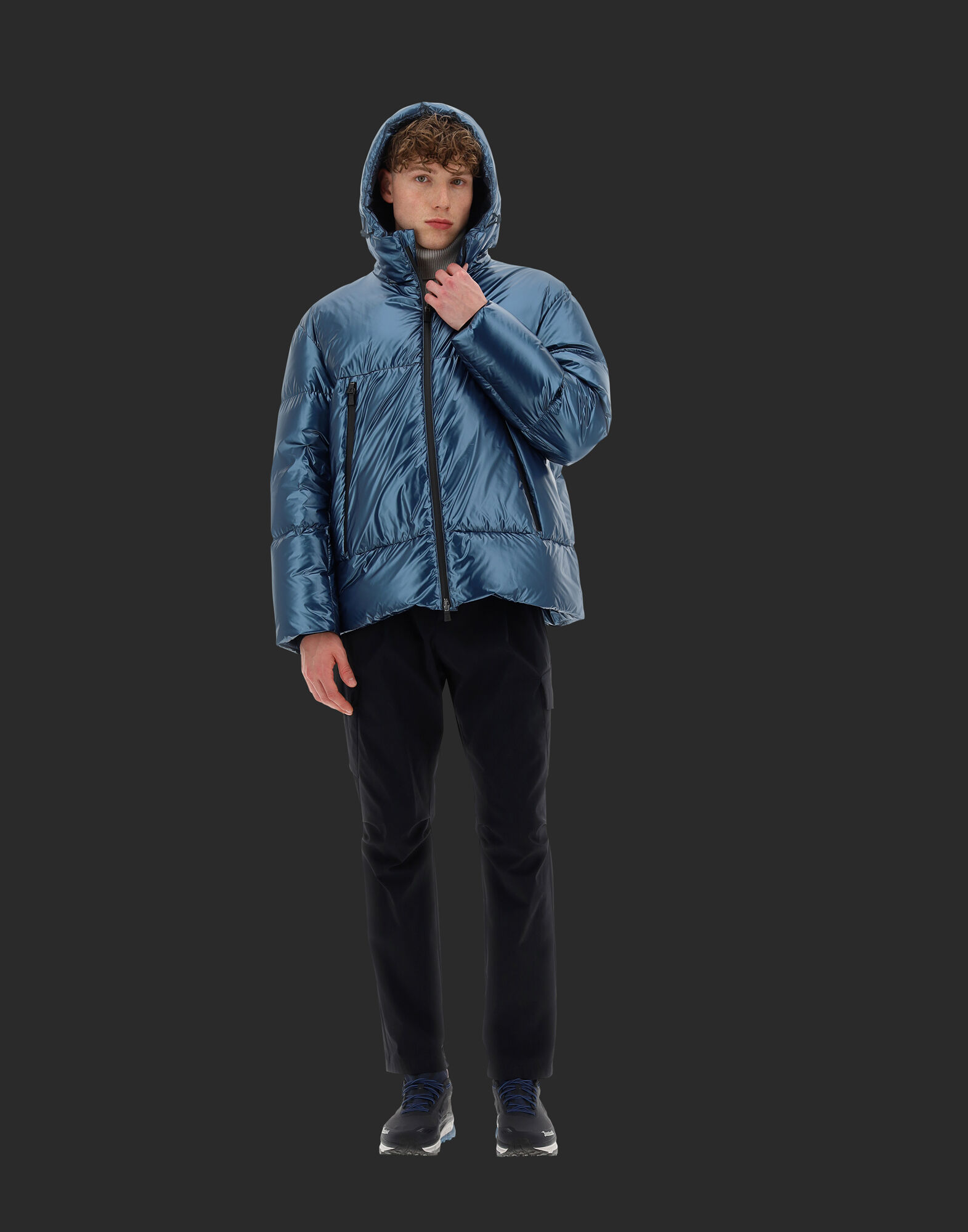 Herno blue jacket top