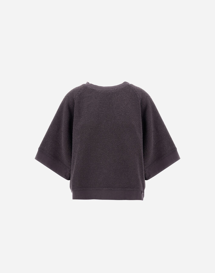 Herno RESORT SWEATSHIRT IN COTTON AND LUREX Dark Brown JG00063DR500888800