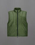 Herno LAMINAR GILET IN TRANSLUCENT RIPSTOP Olive Green PI00365UL12812Z7310