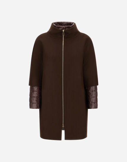 HERNO ECOWOOL AND NYLON ULTRALIGHT COAT