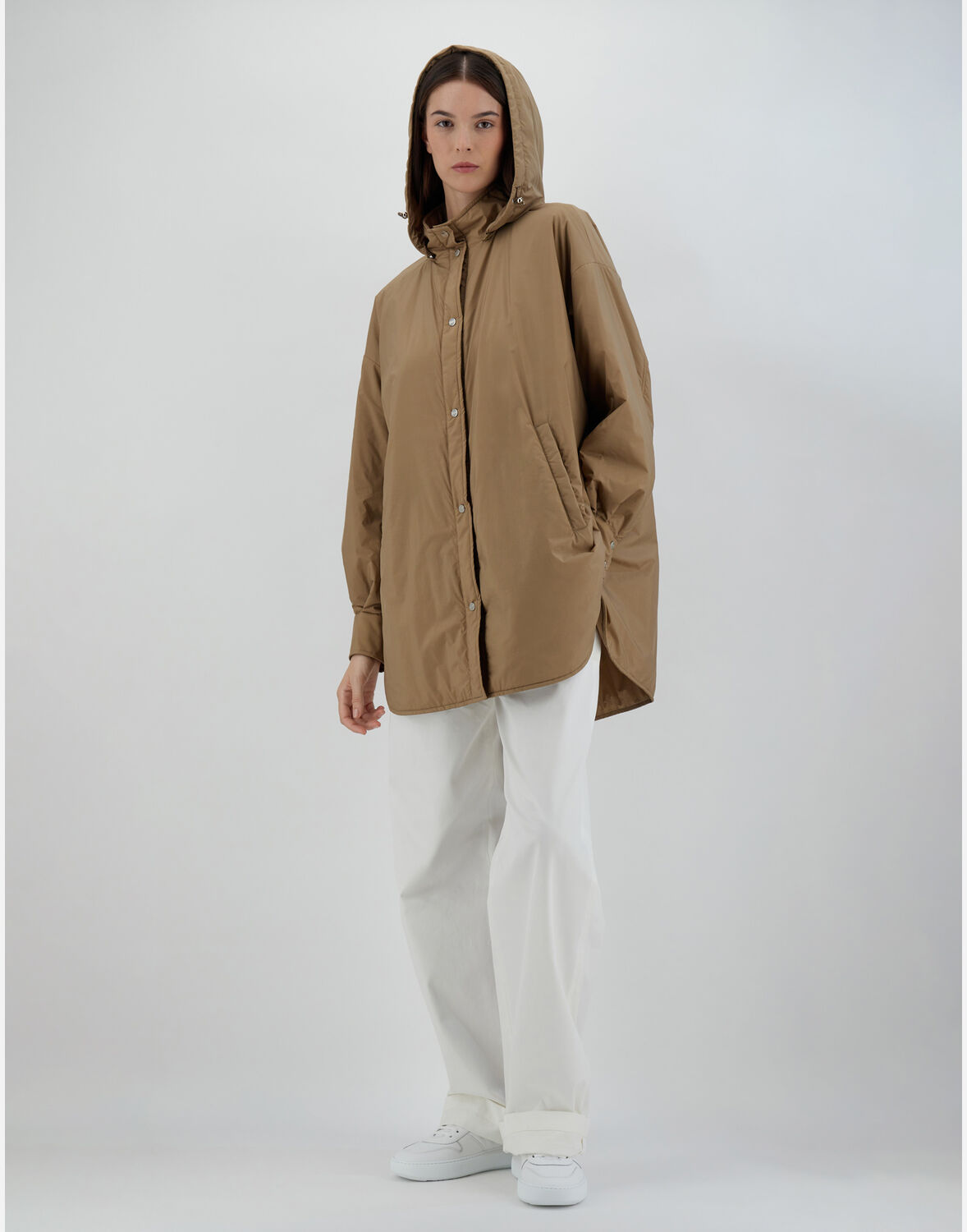 Herno Ecoage Hooded Parka In Sand