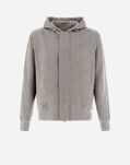 Herno RESORT BOMBER JACKET IN CASHMERE Light Grey GI00057UR38112M019433