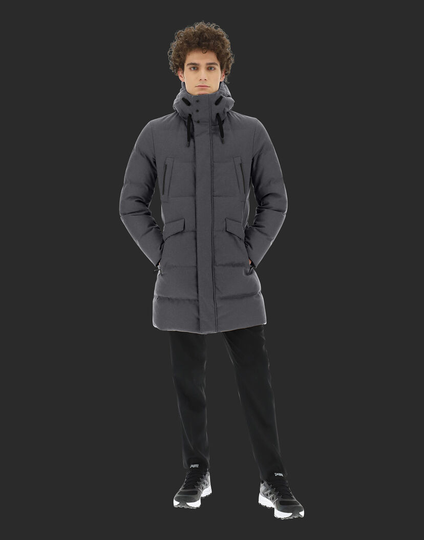 Men S Parka Herno Laminar Uomo In Dark Grey Parka Jackets Herno