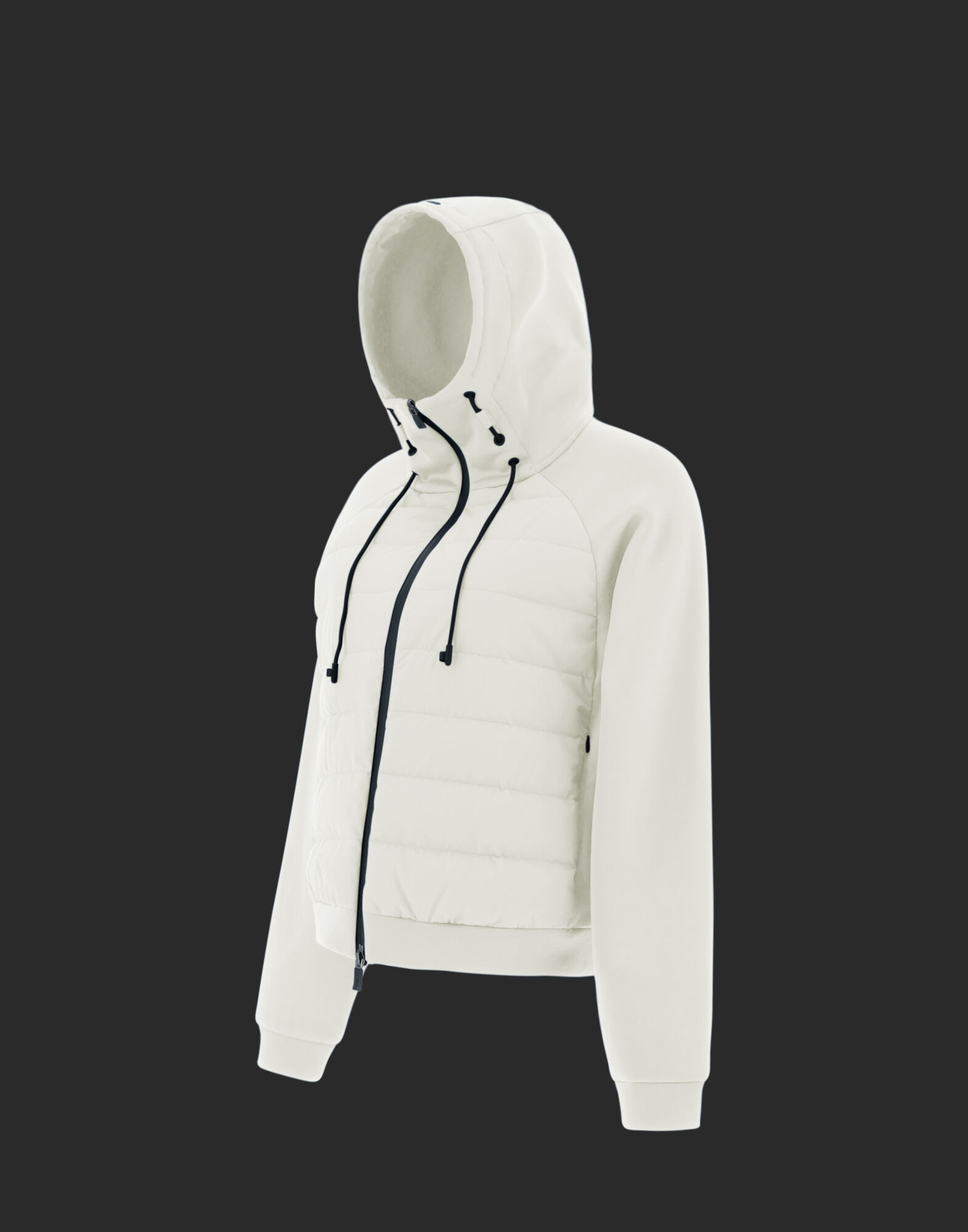 LAMINAR CARDIGAN IN TECHNO SOFT SWEATER en Ice pour femme Herno