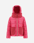 Herno BOMBER JACKET IN NYLON ULTRALIGHT AND LADY FAUX FUR Fuchsia PI000161G120174225