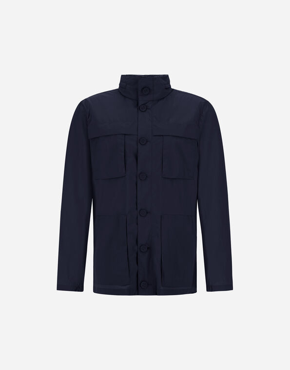 Herno ULTRALIGHT CREASE FIELD JACKET Blue FI000142U12494Z9201