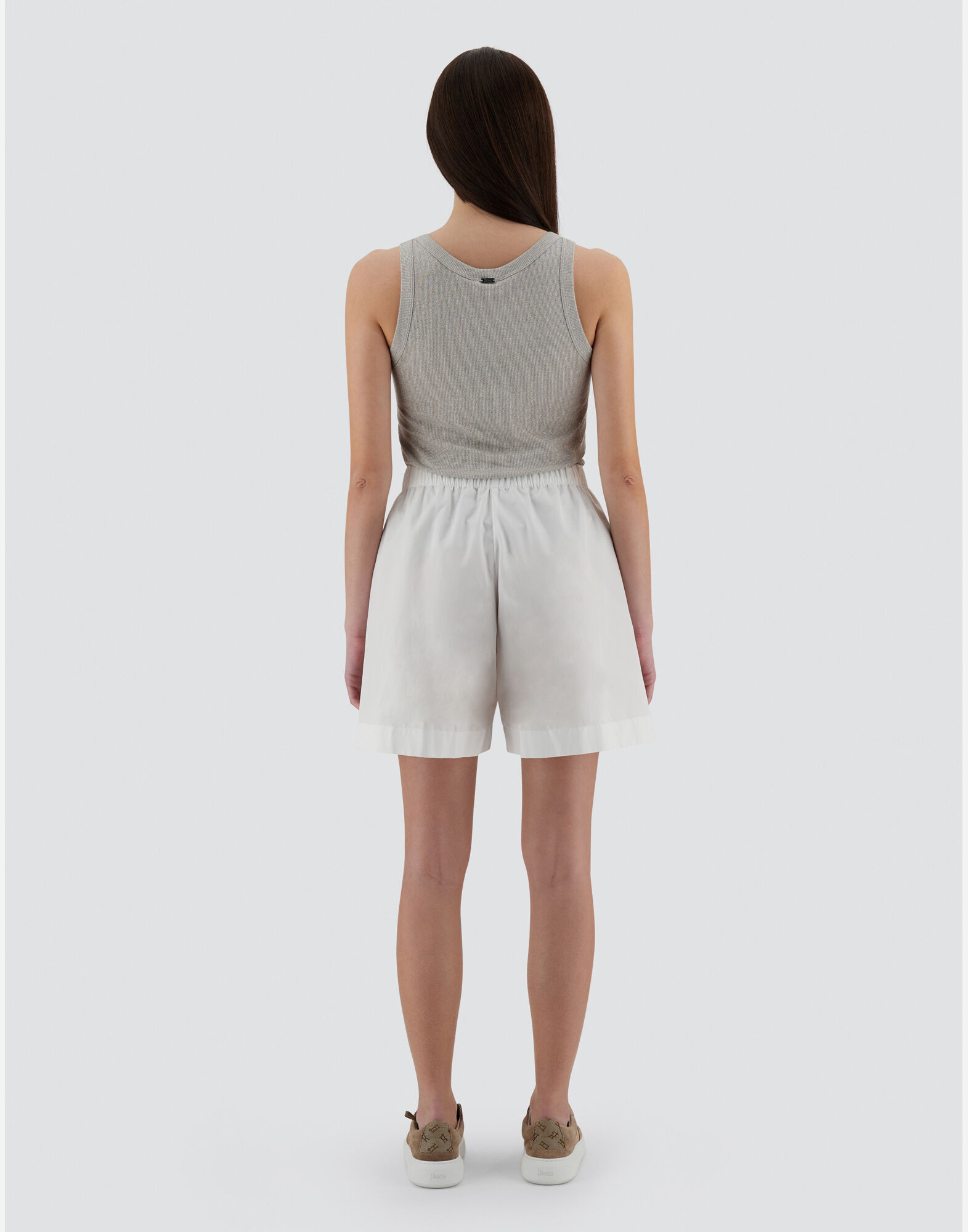 RESORT SHORTS IN NEW CLASSY COTTON in White for Women Herno