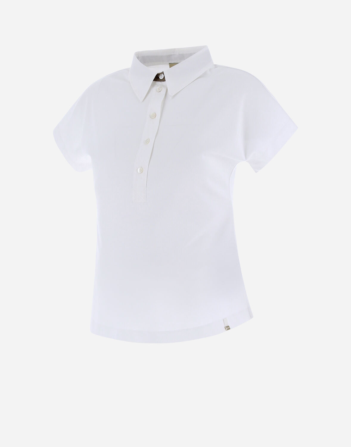 Herno Woman Top White Size 8 Cotton, Polyester, Metallic Fiber