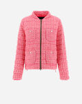 Herno JACKET IN FASHION BOUCLE' Camel/Neon Pink PI001703D124852042