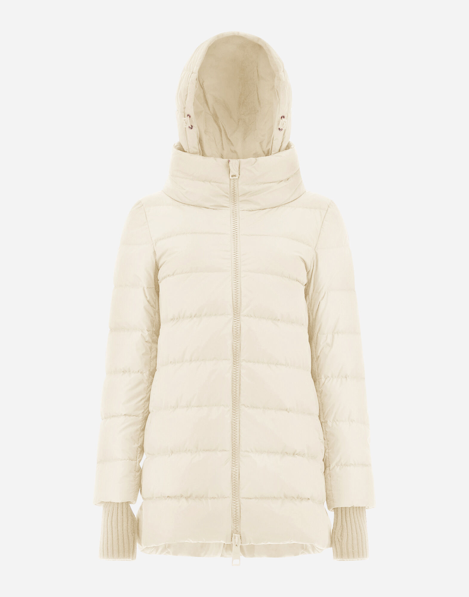 PIUMINO NYLON CHAMONIX TONE ON TONE HDM in White for Women Herno