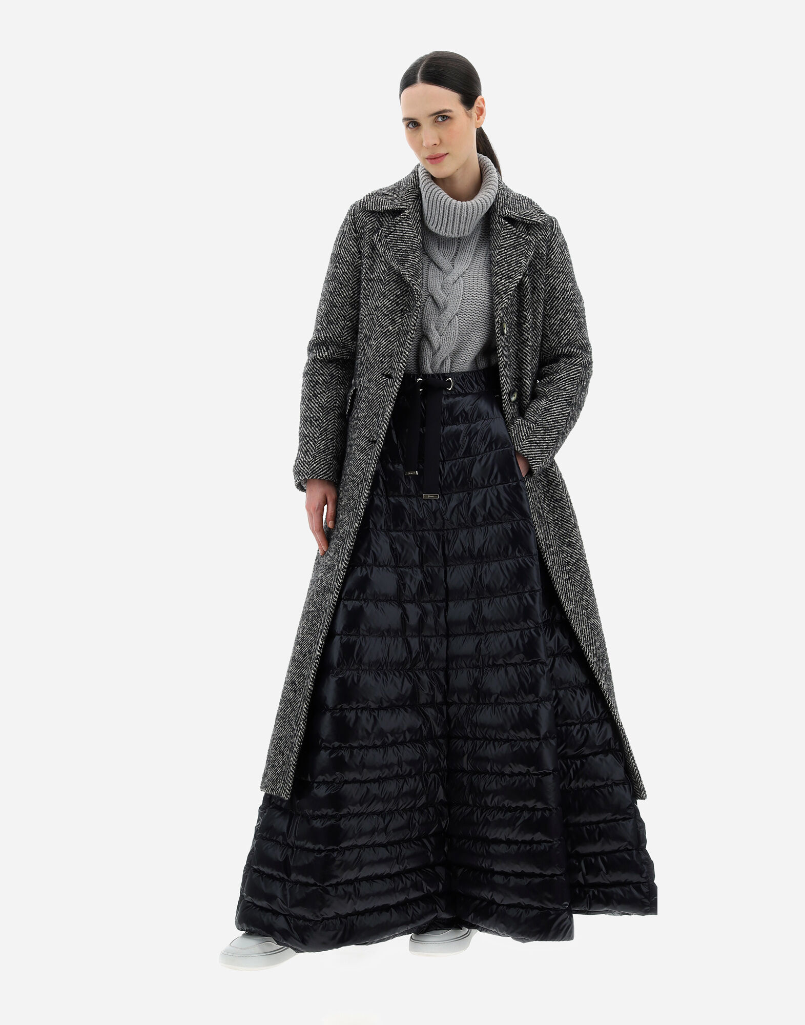 Herno diagonal coat outlet